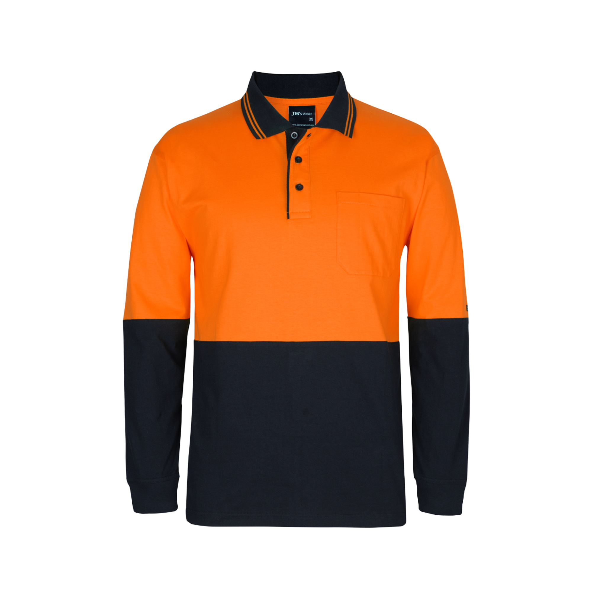 JB'S HI VIS L/S COTTON POLO