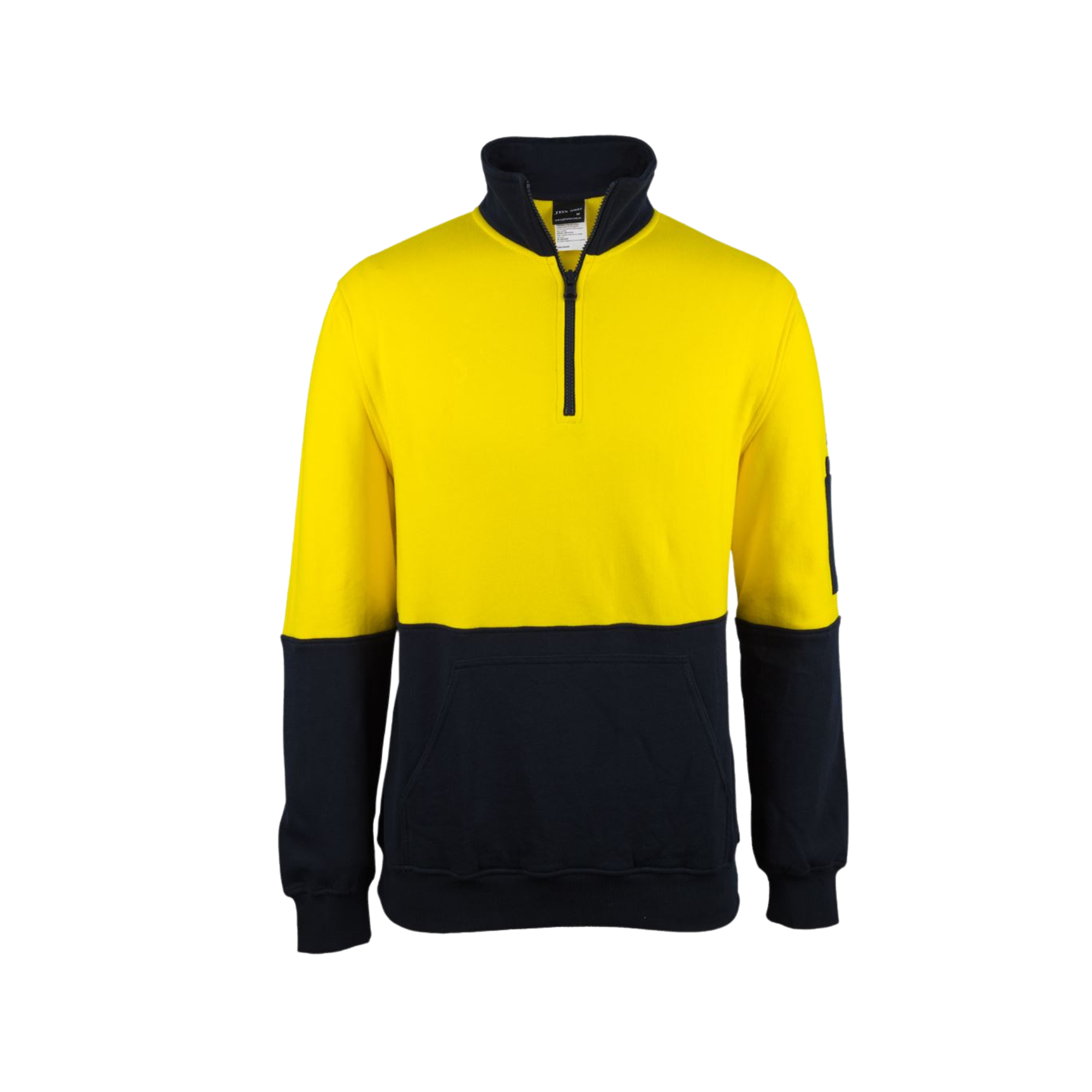 JB'S HI VIS 310 COTTON 1/2 ZIP FLEECE