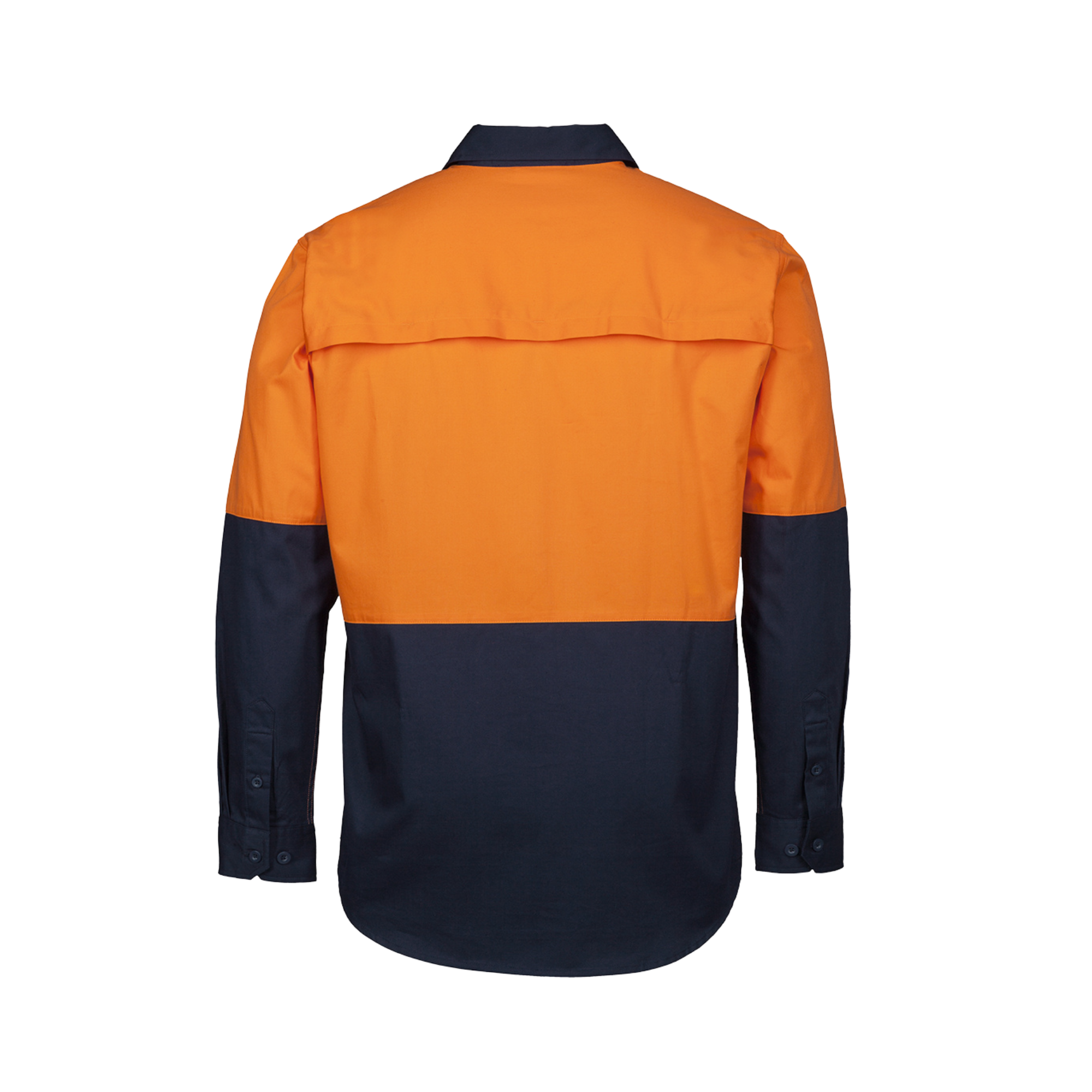 JB'S HI VIS CLOSE FRONT L/S 150G WORK SHIRT
