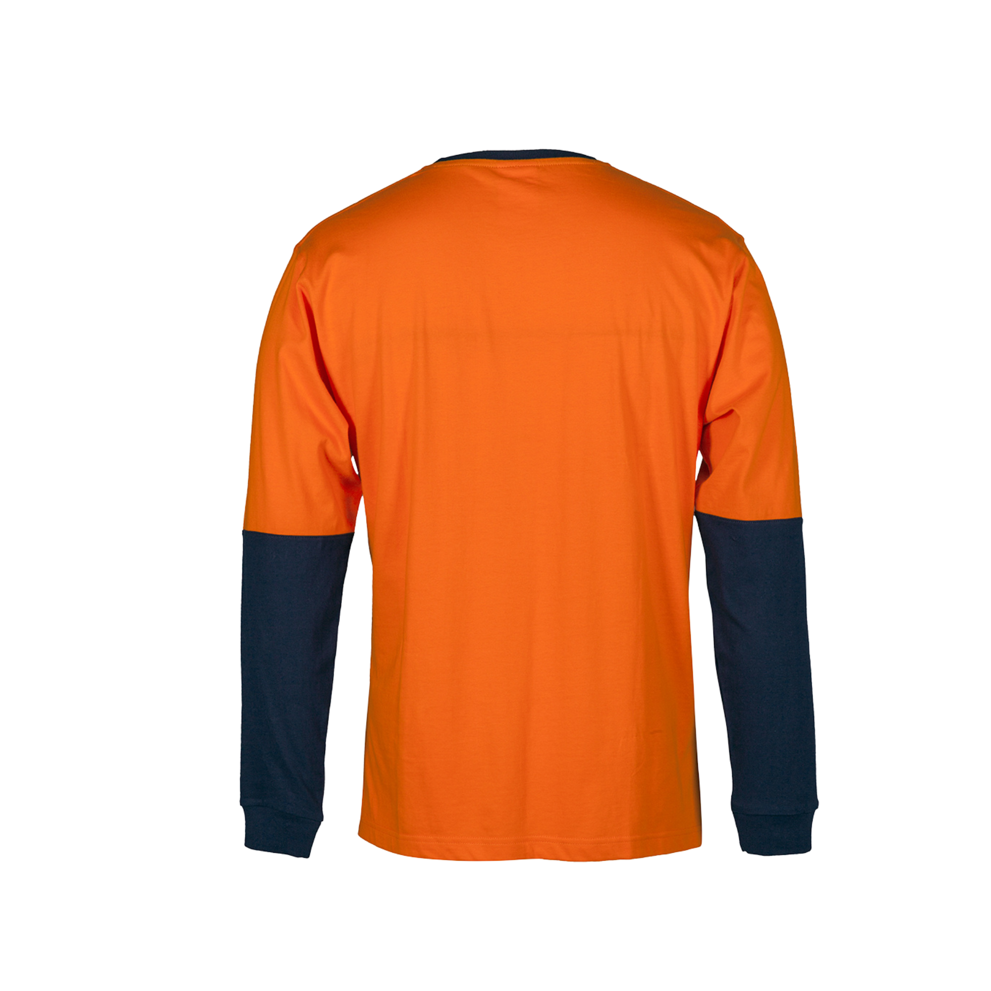 JB'S HI VIS L/S CREW NECK COTTON T-SHIRT