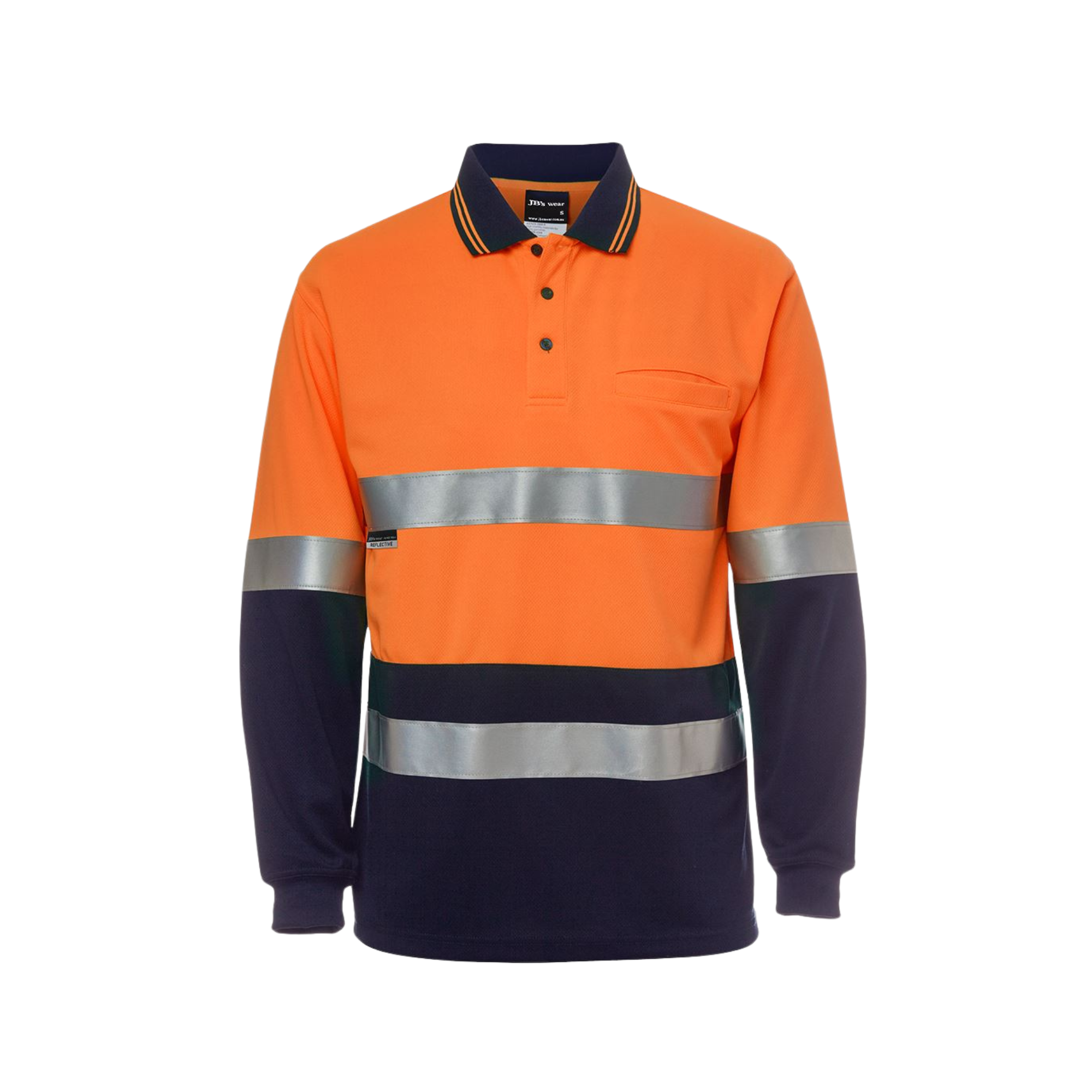 JB'S HI VIS L/S (D+N) TRADITIONAL POLO
