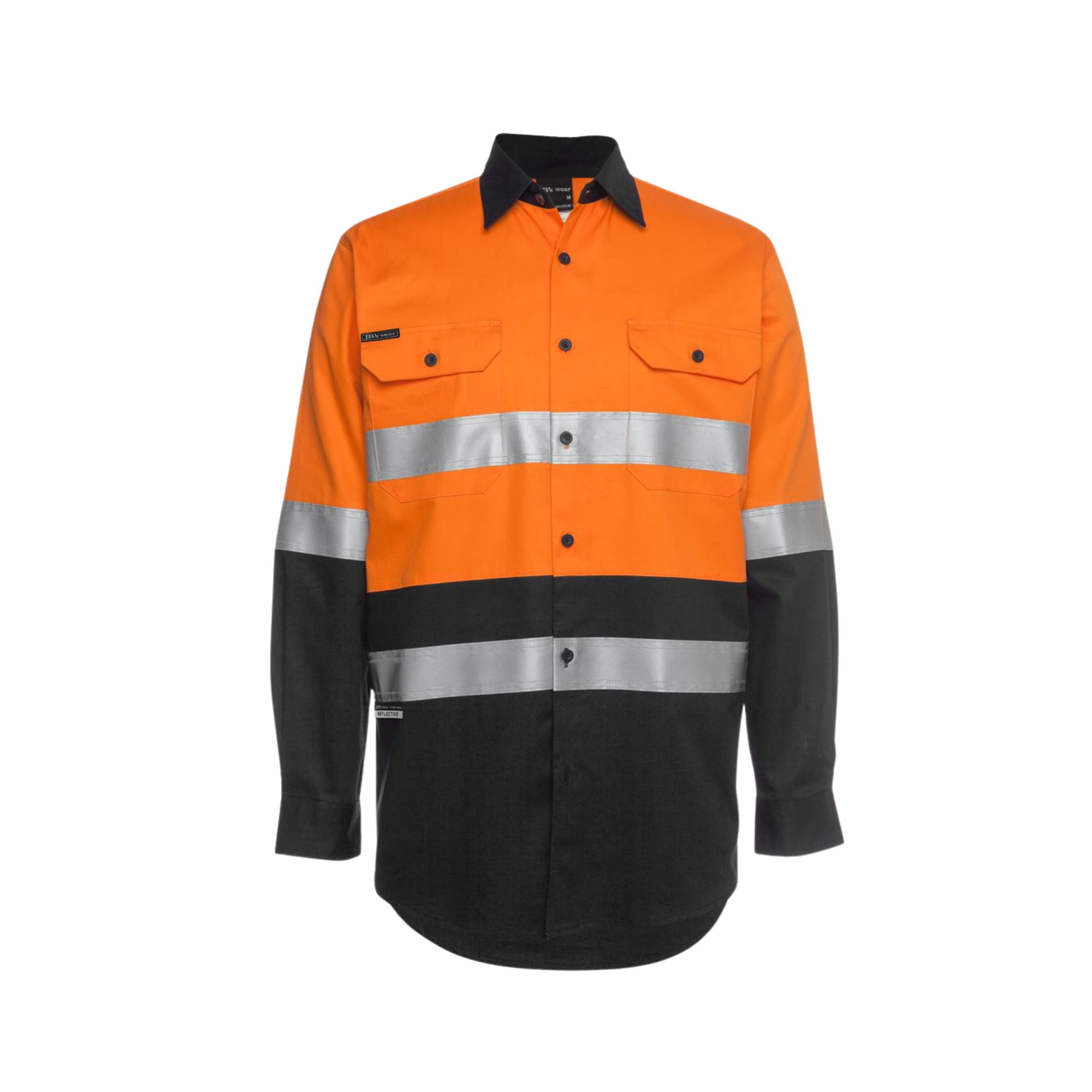 JB'S HI VIS L/S (D+N) 150G WORK SHIRT