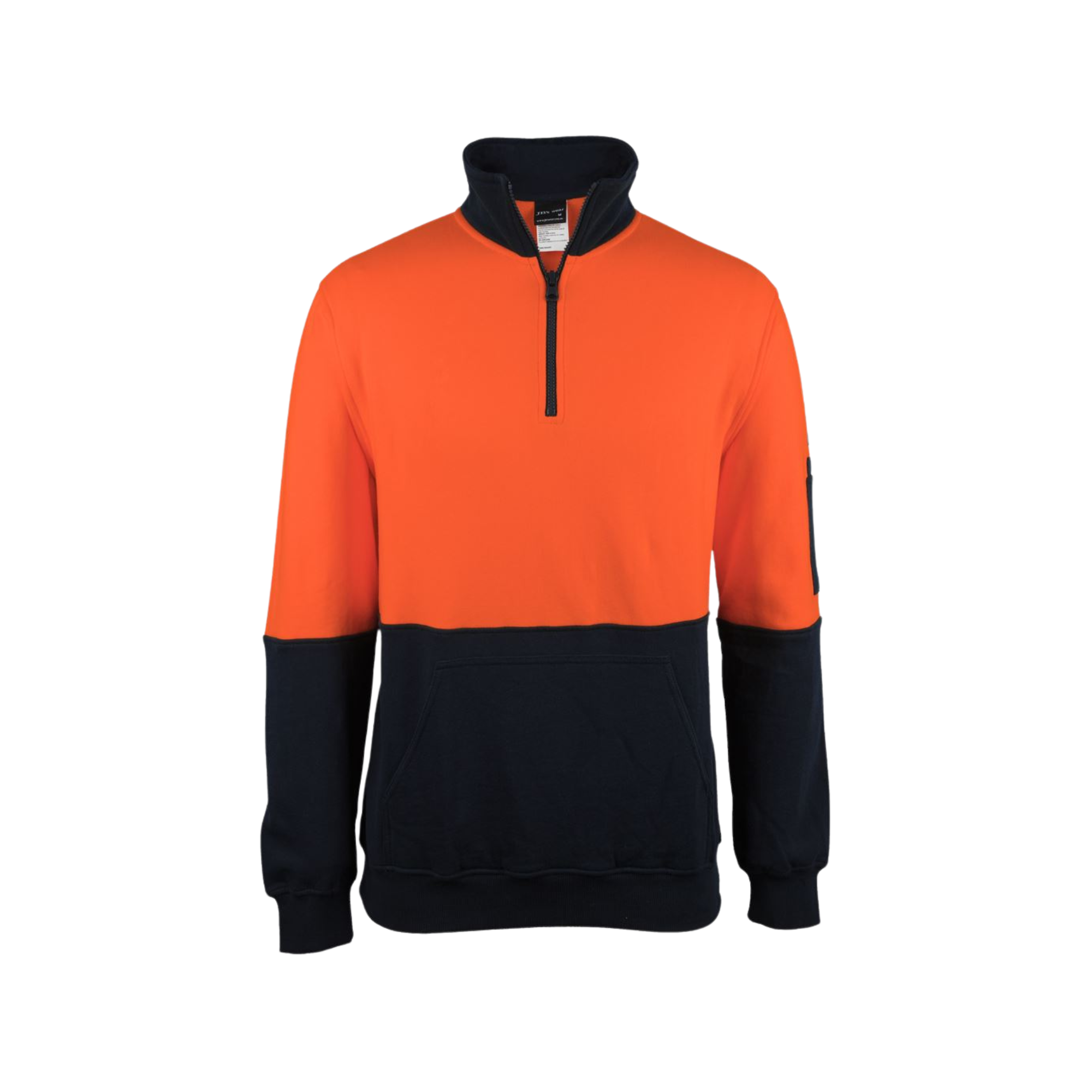 JB'S HI VIS 310 COTTON 1/2 ZIP FLEECE