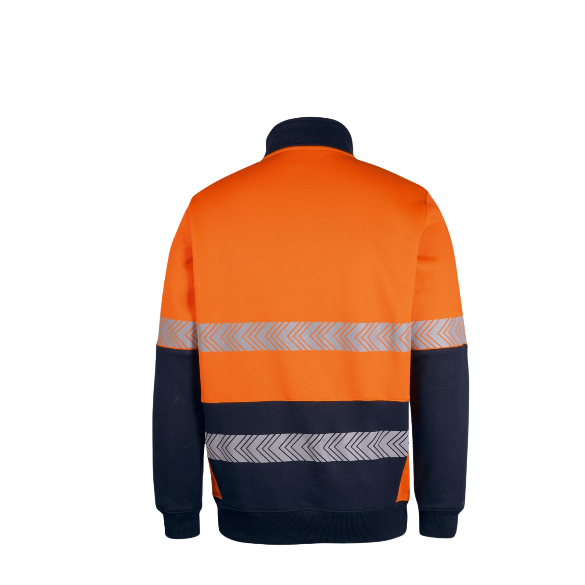 JB'S HI VIS 330G 1/2 ZIP SEGMENTED TAPE FLEECE