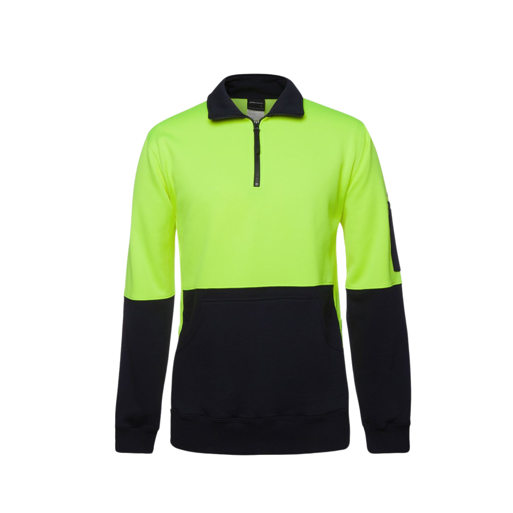 JB'S HI VIS 330G 1/2 ZIP FLEECE
