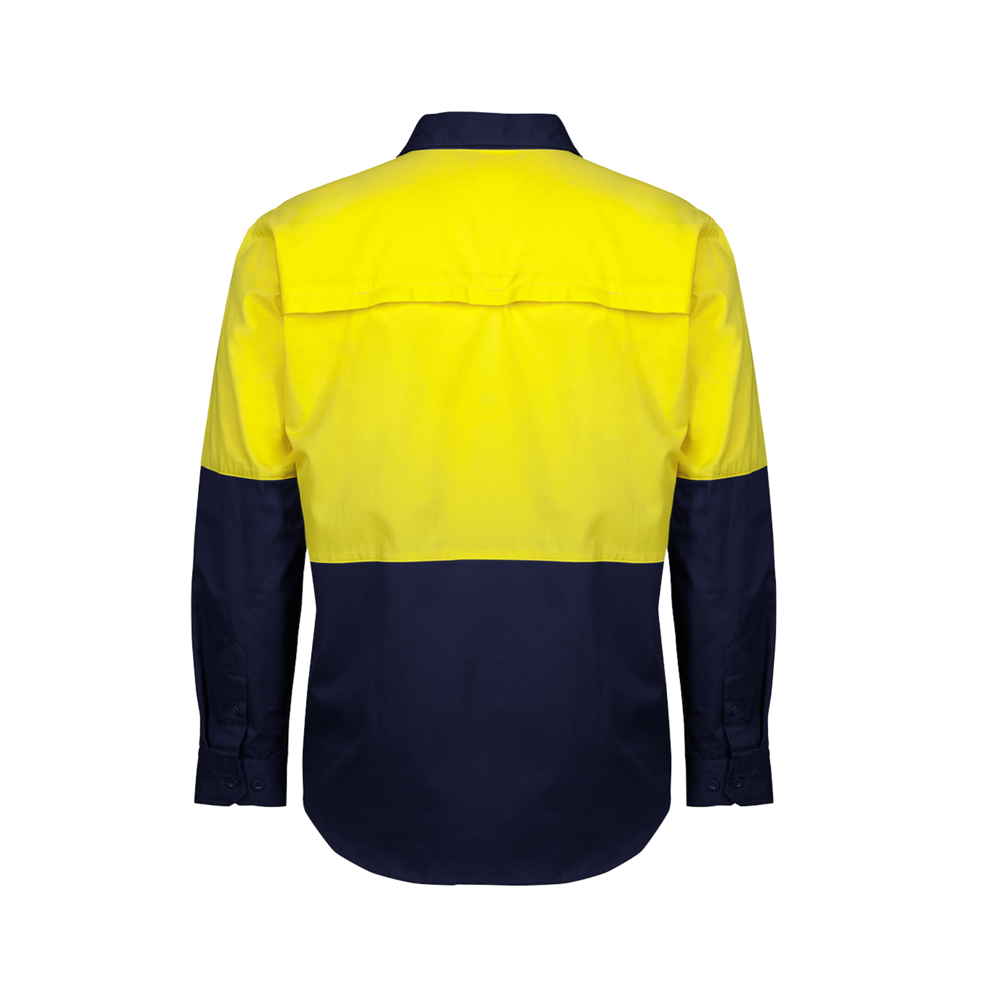 JB'S HI VIS CLOSE FRONT L/S 150G WORK SHIRT