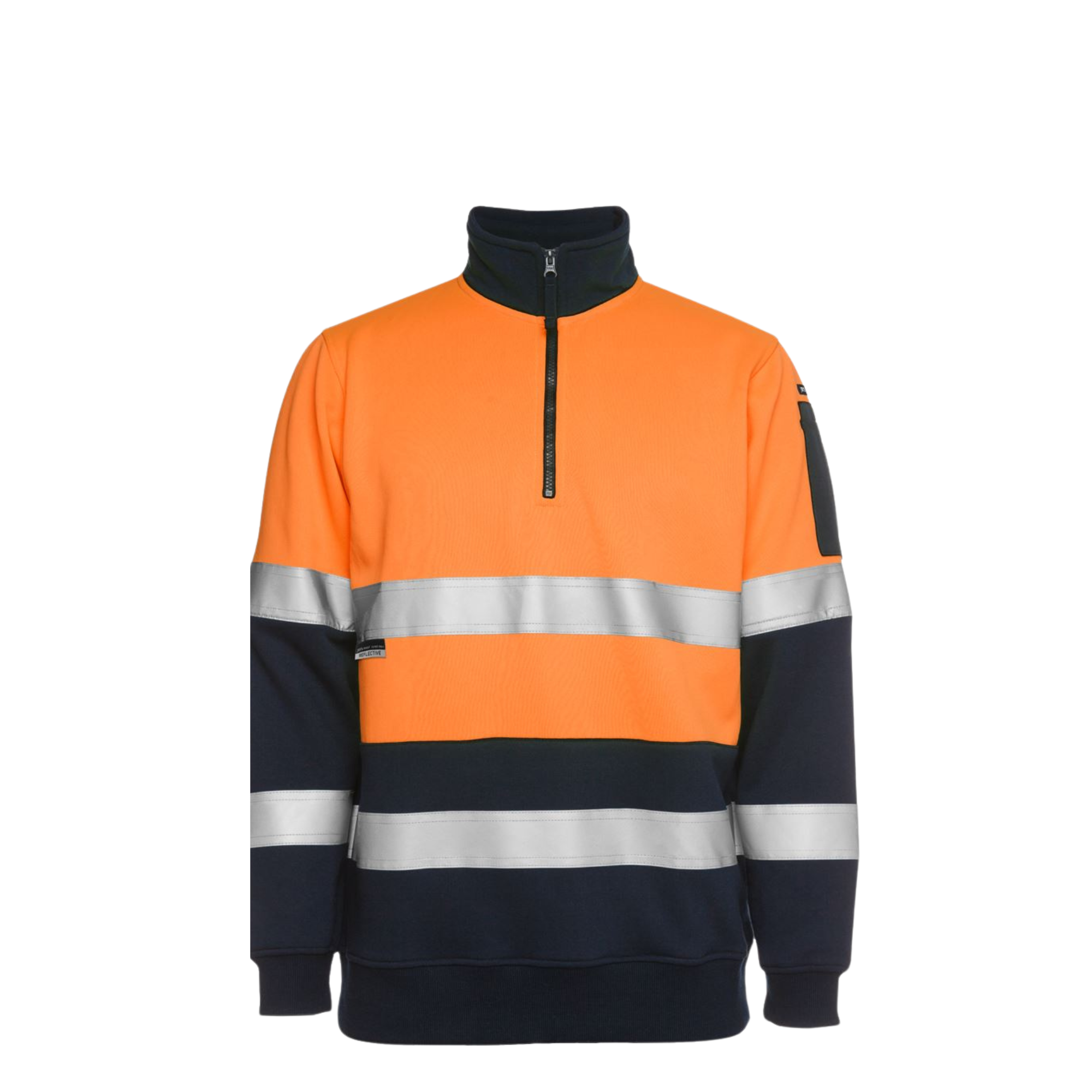 JB'S HI VIS (D+N) 1/2 ZIP FLEECY SWEAT