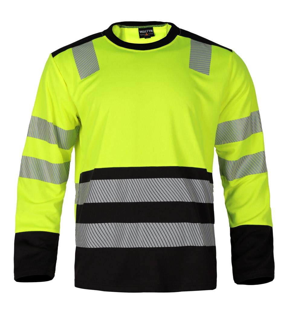 WALTYN HI VIS REFLECTIVE LONG SLEEVE T-SHIRT