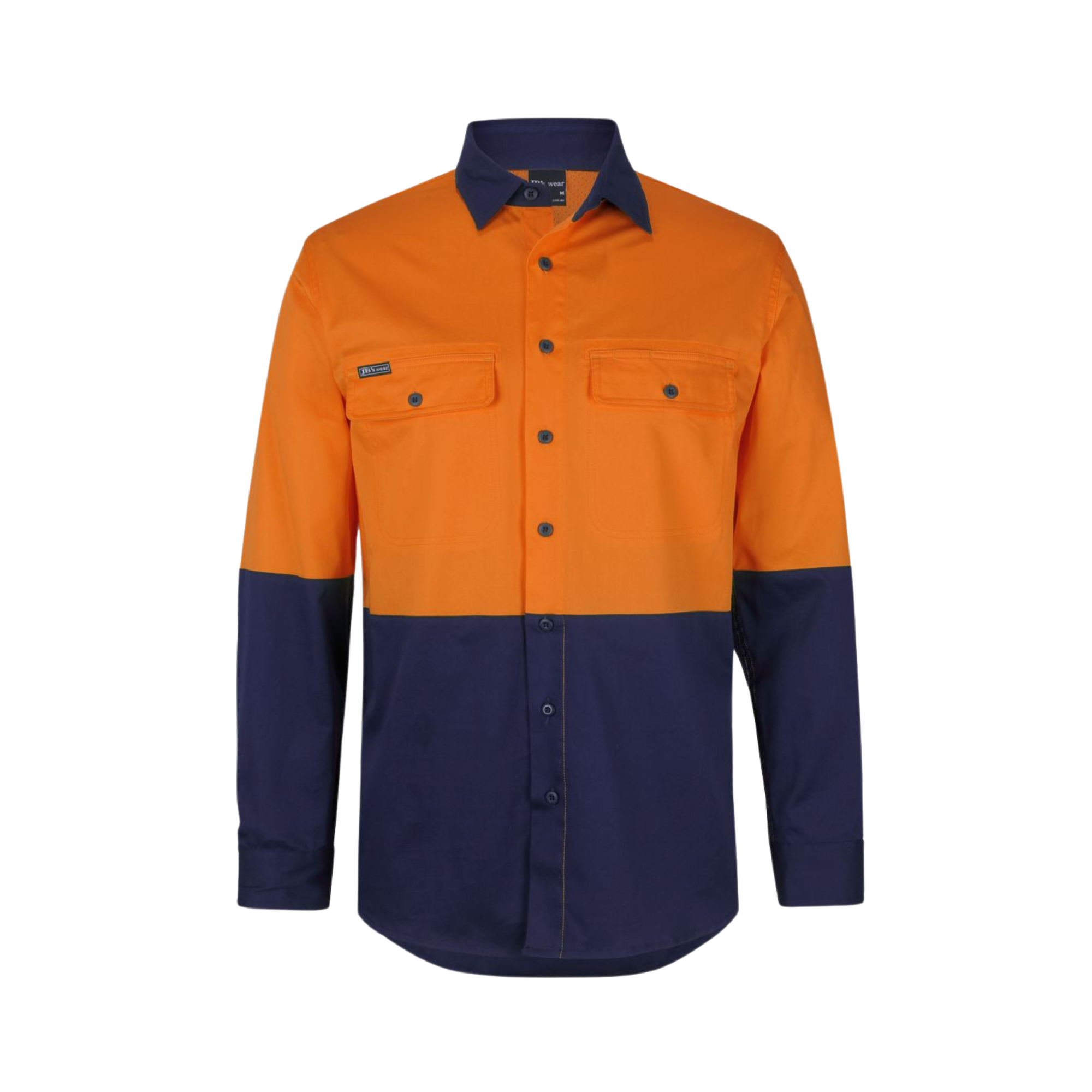 JB'S HI VIS L/S STRETCH WORK SHIRT