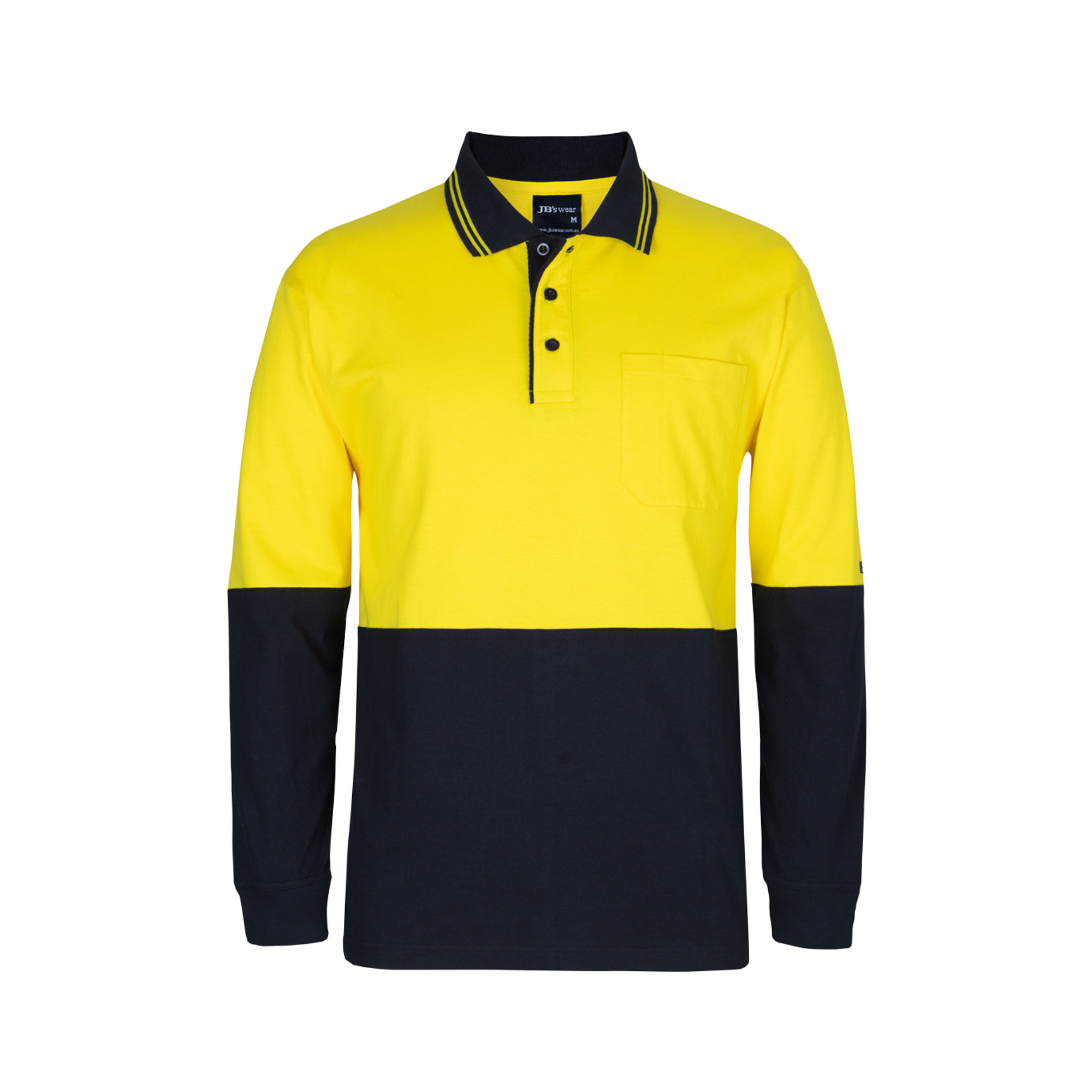 JB'S HI VIS L/S COTTON POLO