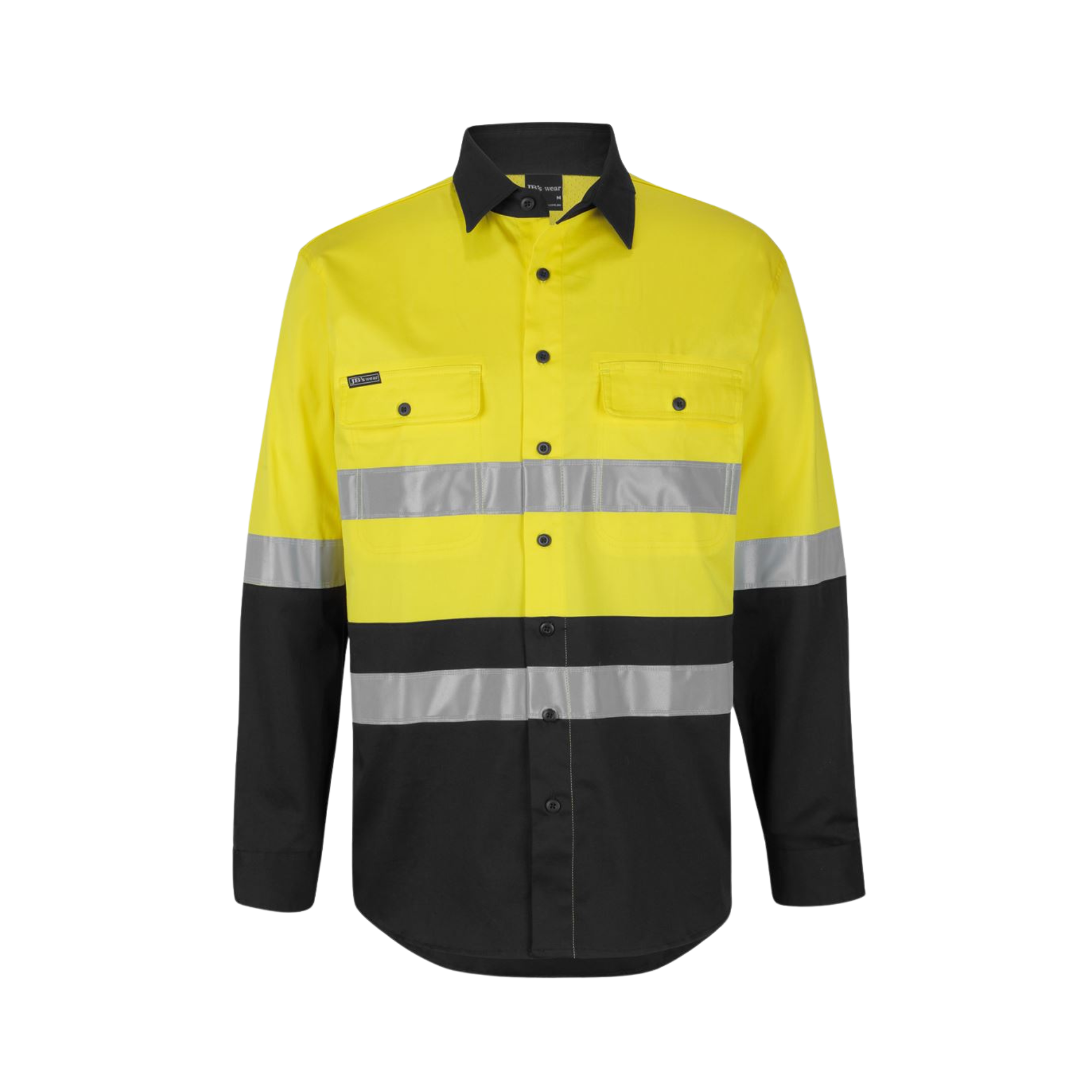 JB'S HI VIS (D+N) L/S STRETCH WORK SHIRT