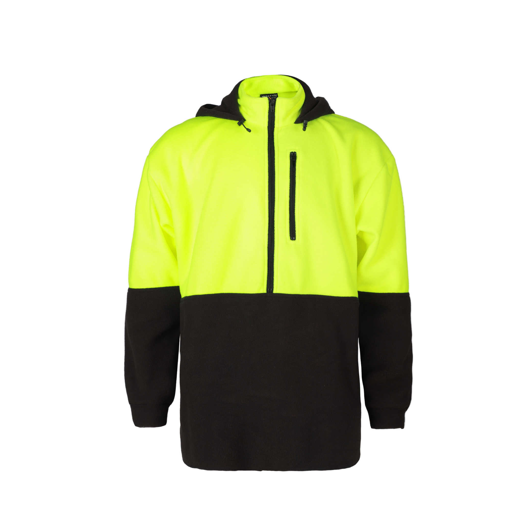 WALTYN HI VIS POLAR FLEECE HOODIE