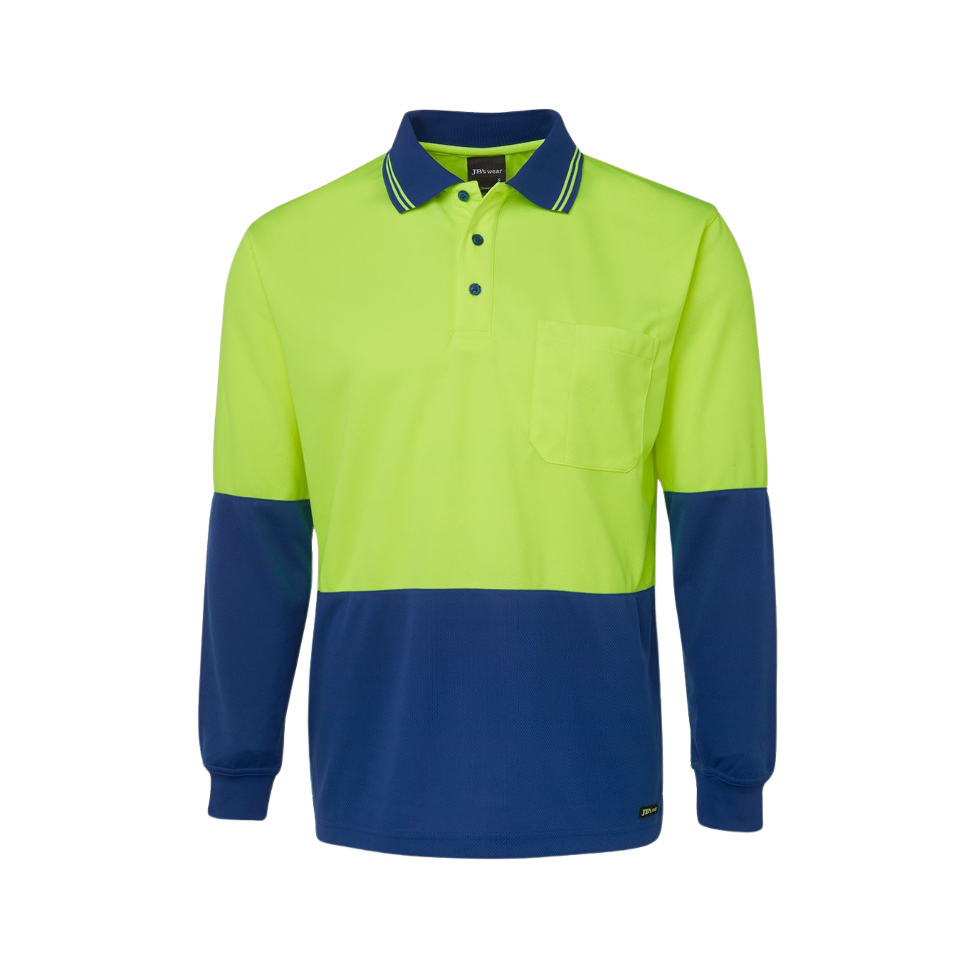 JB'S HI VIS L/S TRADITIONAL POLO