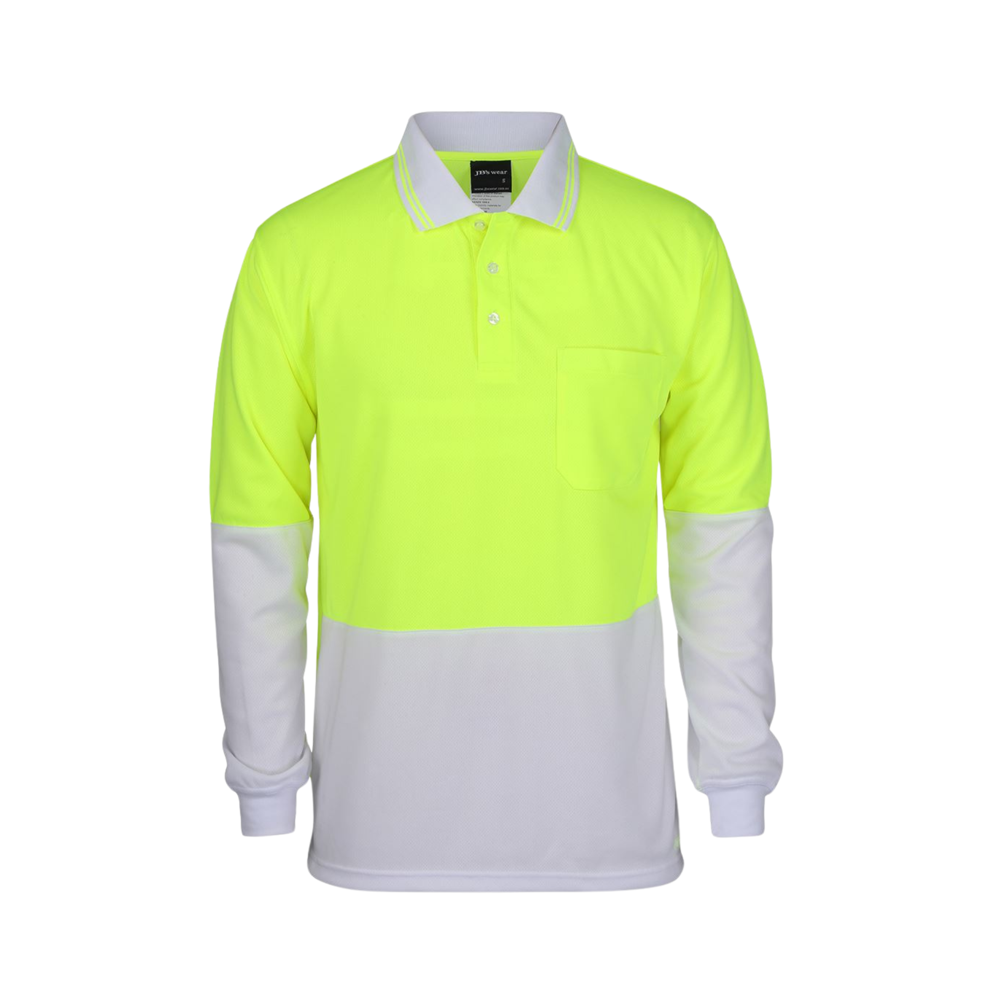 JB'S HI VIS L/S TRADITIONAL POLO