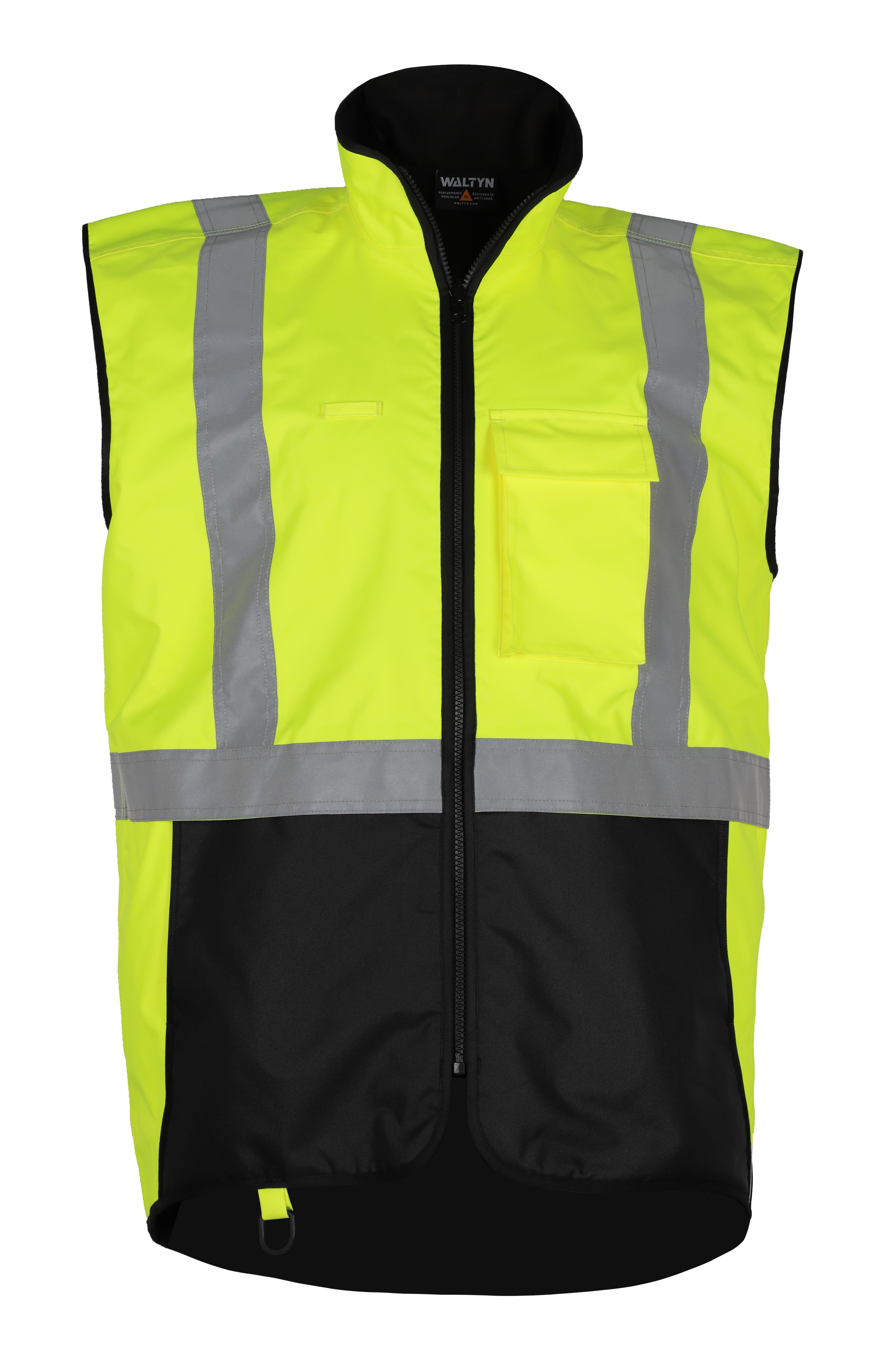 WALTYN HI VIS REFLECTIVE WATERPROOF VEST