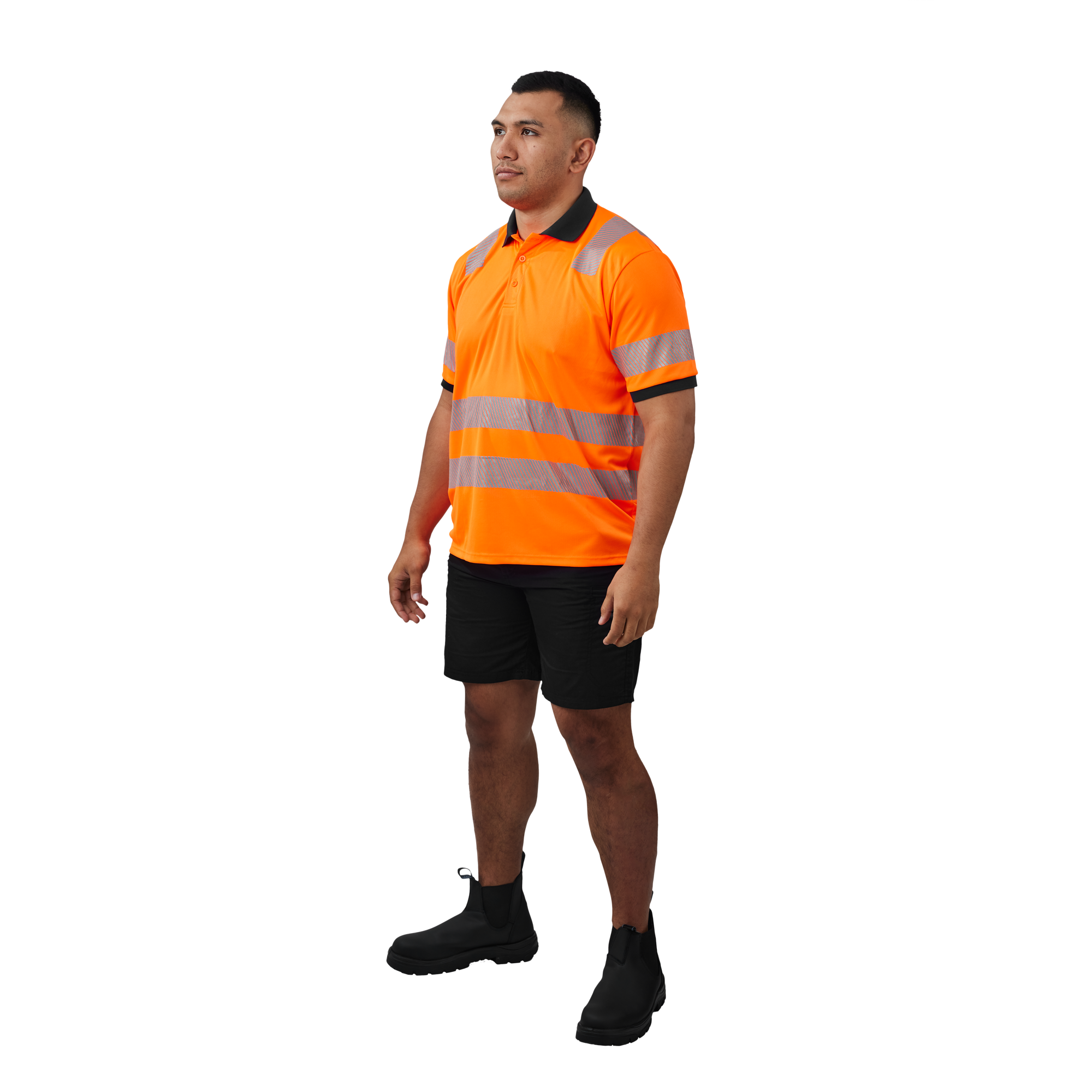 WALTYN HI VIS REFLECTIVE SHORT SLEEVE POLO