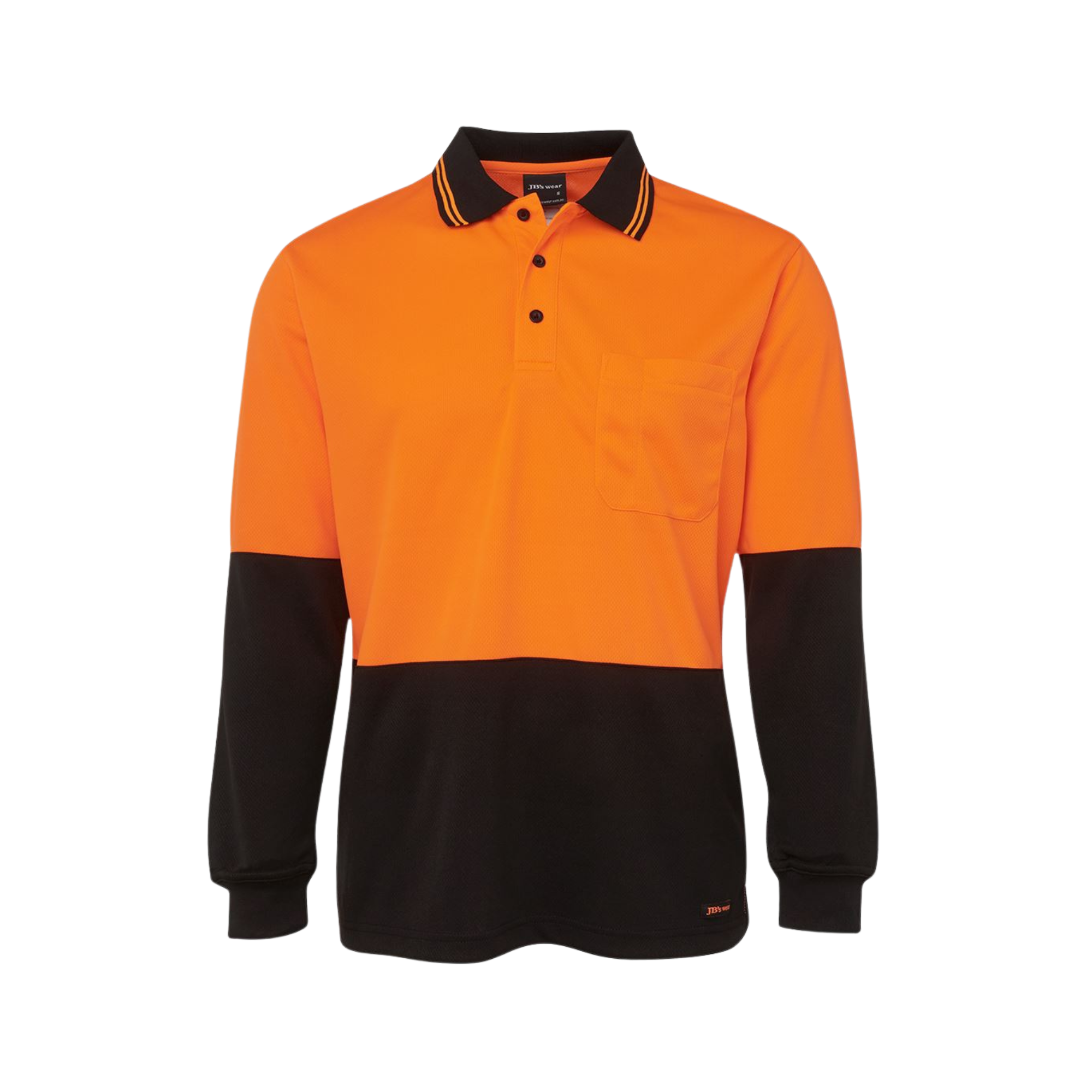 JB'S HI VIS L/S TRADITIONAL POLO