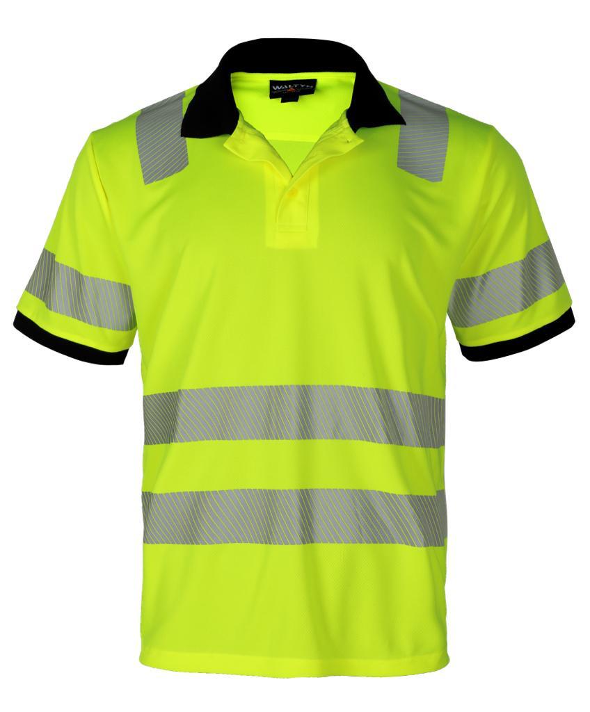 WALTYN HI VIS REFLECTIVE SHORT SLEEVE POLO