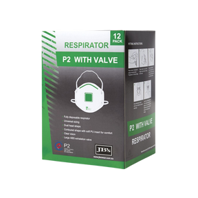 JB'S P2 RESPIRATOR WITH VALVE (12 PACK)