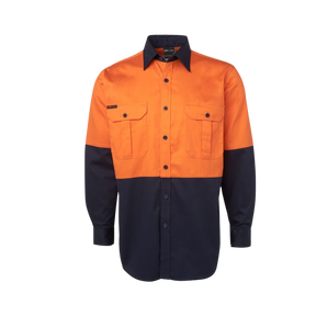 JB'S HI VIS L/S 190G WORK SHIRT