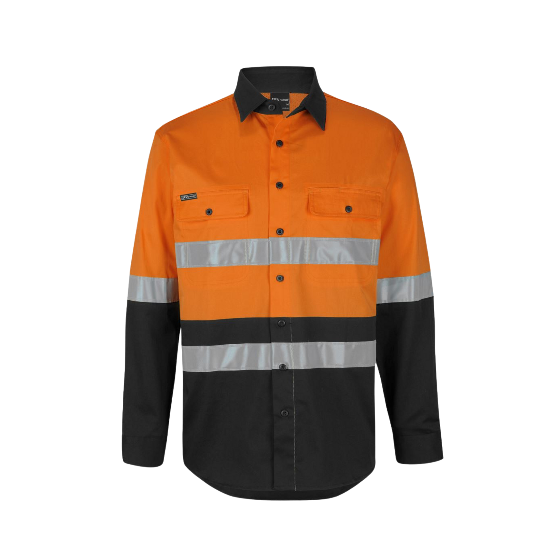 JB'S HI VIS (D+N) L/S STRETCH WORK SHIRT