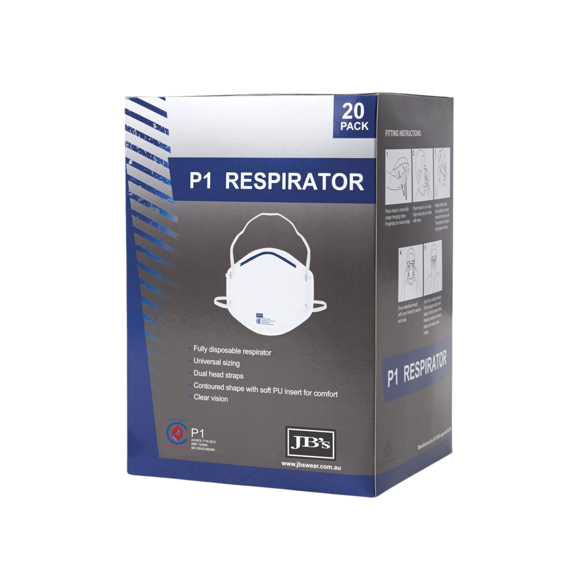 JB'S P1 RESPIRATOR (20PC)