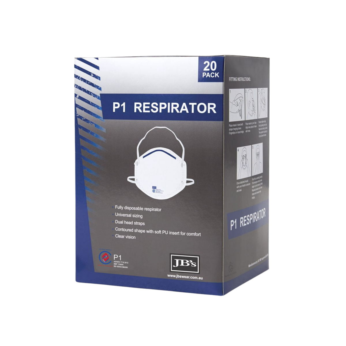 JB'S P1 RESPIRATOR (20PC)