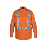 JB'S HI VIS 150G NSW RAIL X-BACK SHIRT