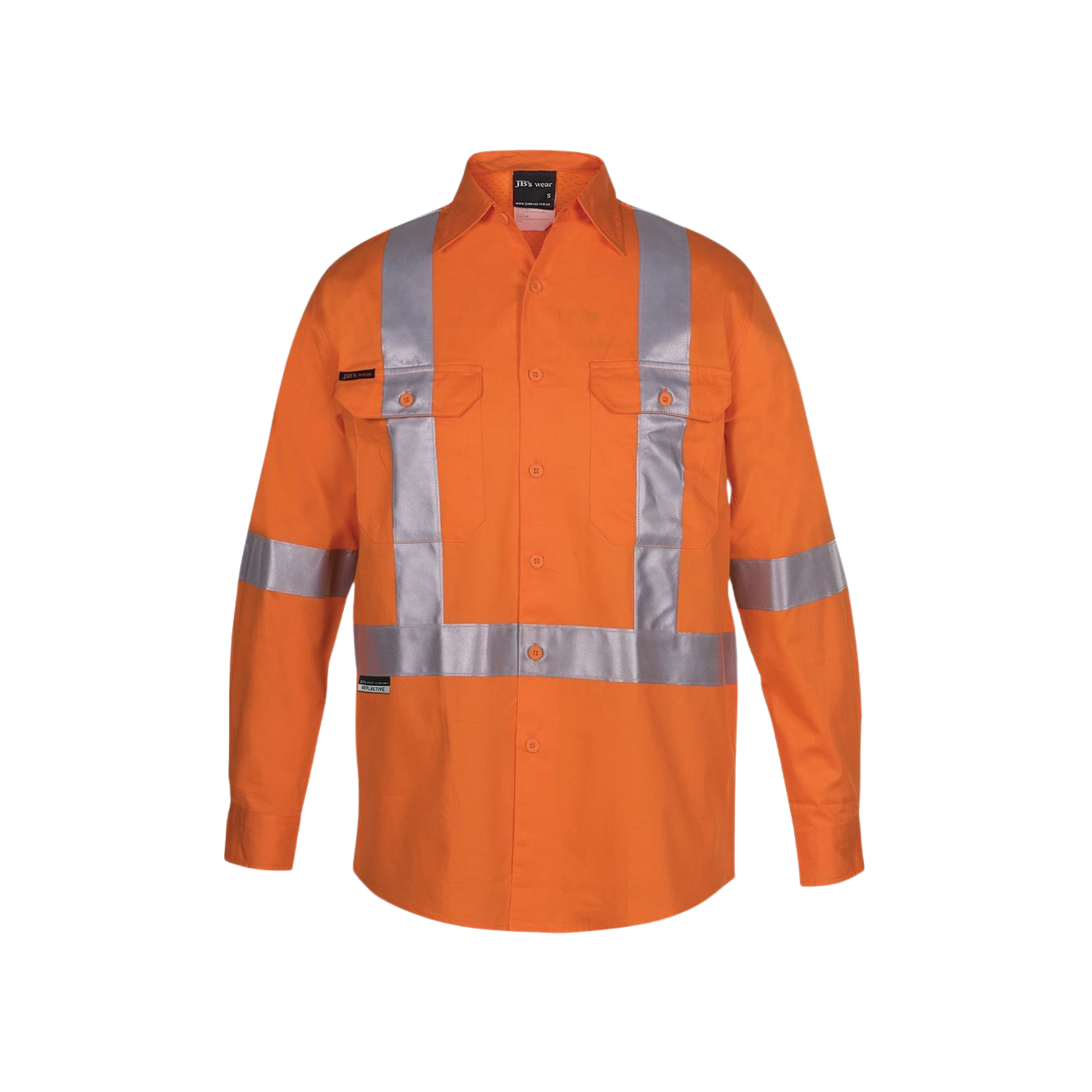 JB'S HI VIS 150G NSW RAIL X-BACK SHIRT