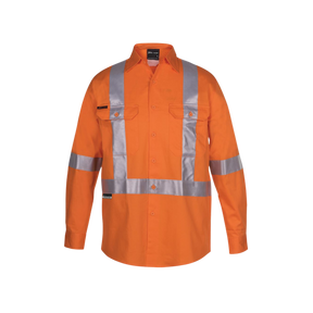 JB'S HI VIS 150G NSW RAIL X-BACK SHIRT