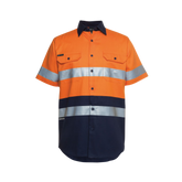 JB'S HI VIS S/S (D+N) 190G WORK SHIRT