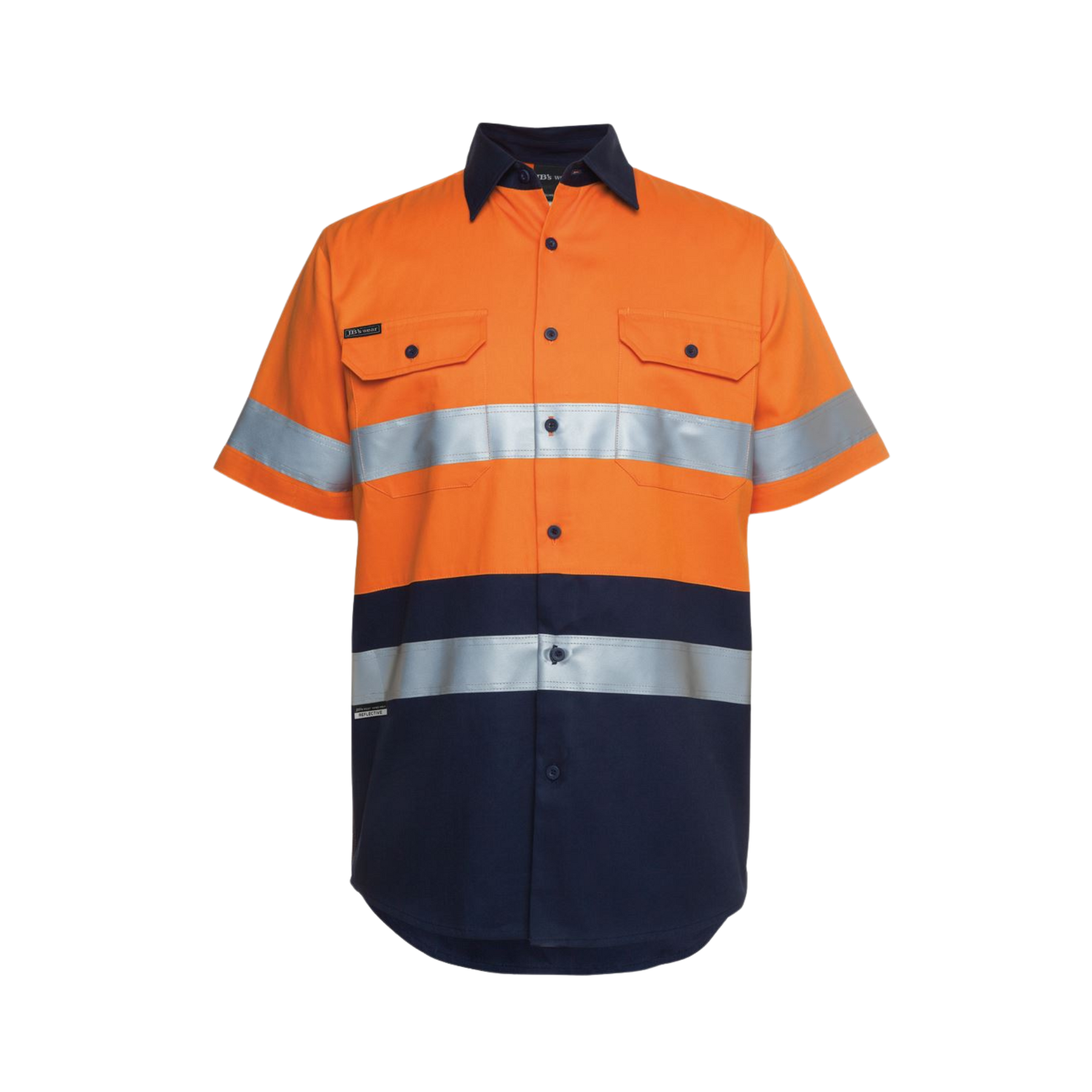 JB'S HI VIS S/S (D+N) 190G WORK SHIRT