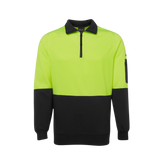 JB'S HI VIS 1/2 ZIP FLEECY