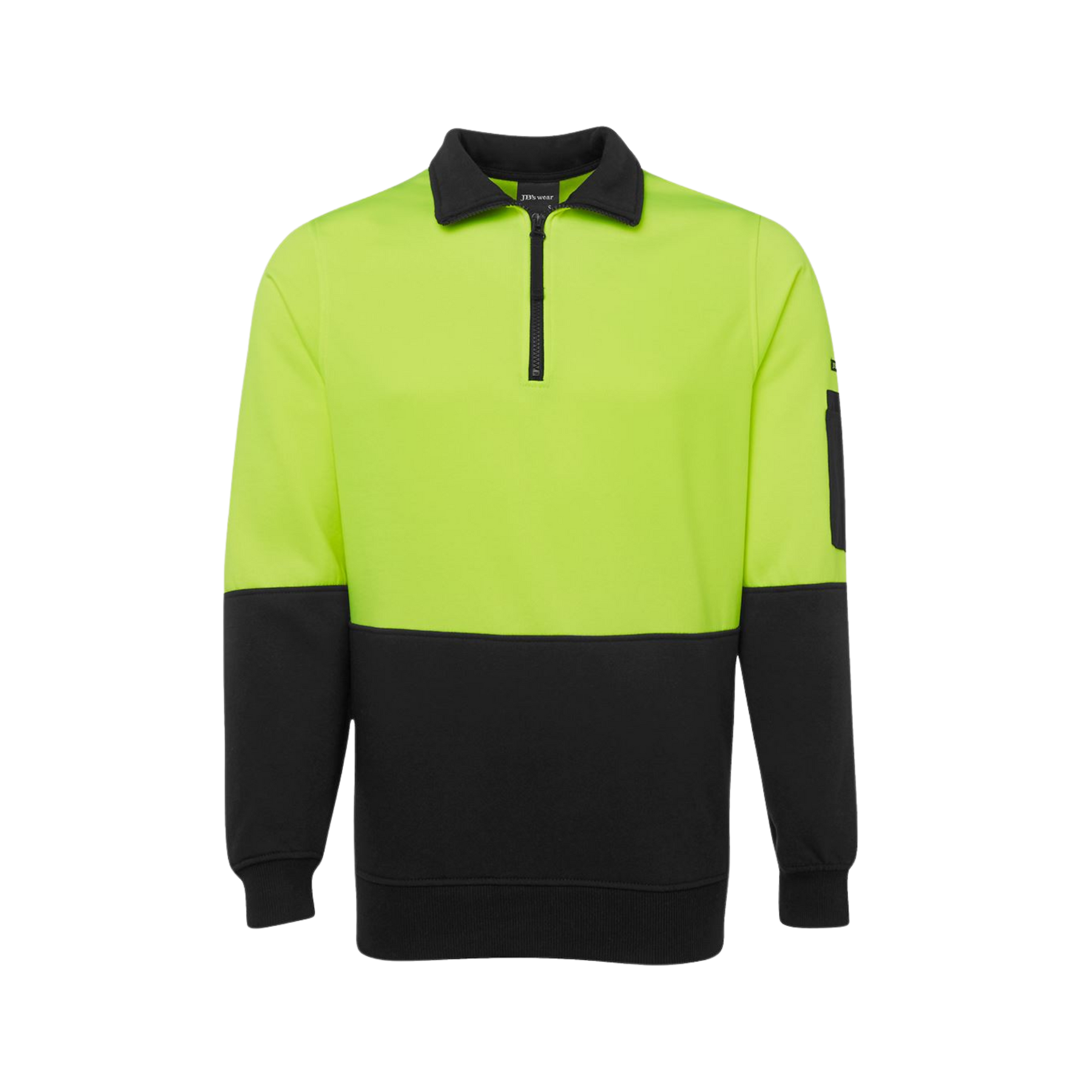 JB'S HI VIS 1/2 ZIP FLEECY