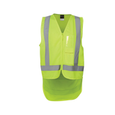 JB'S HI VIS ZIP DROP TAIL H PATTERN (D+N) VEST