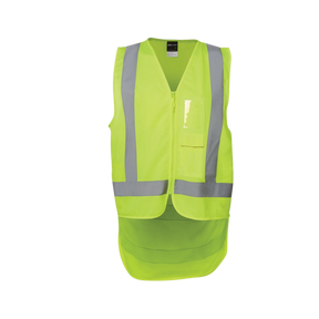 JB'S HI VIS ZIP DROP TAIL H PATTERN (D+N) VEST