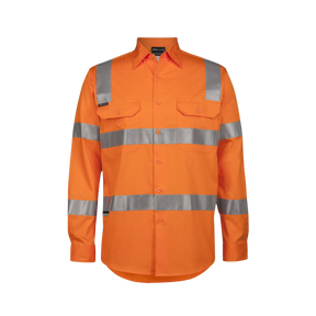 JB'S HI VIS (D+N) L/S 150G WORK SHIRT