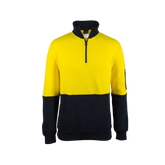 JB'S HI VIS 310 COTTON 1/2 ZIP FLEECE