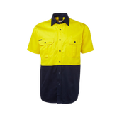 JB'S HI VIS S/S 190G WORK SHIRT