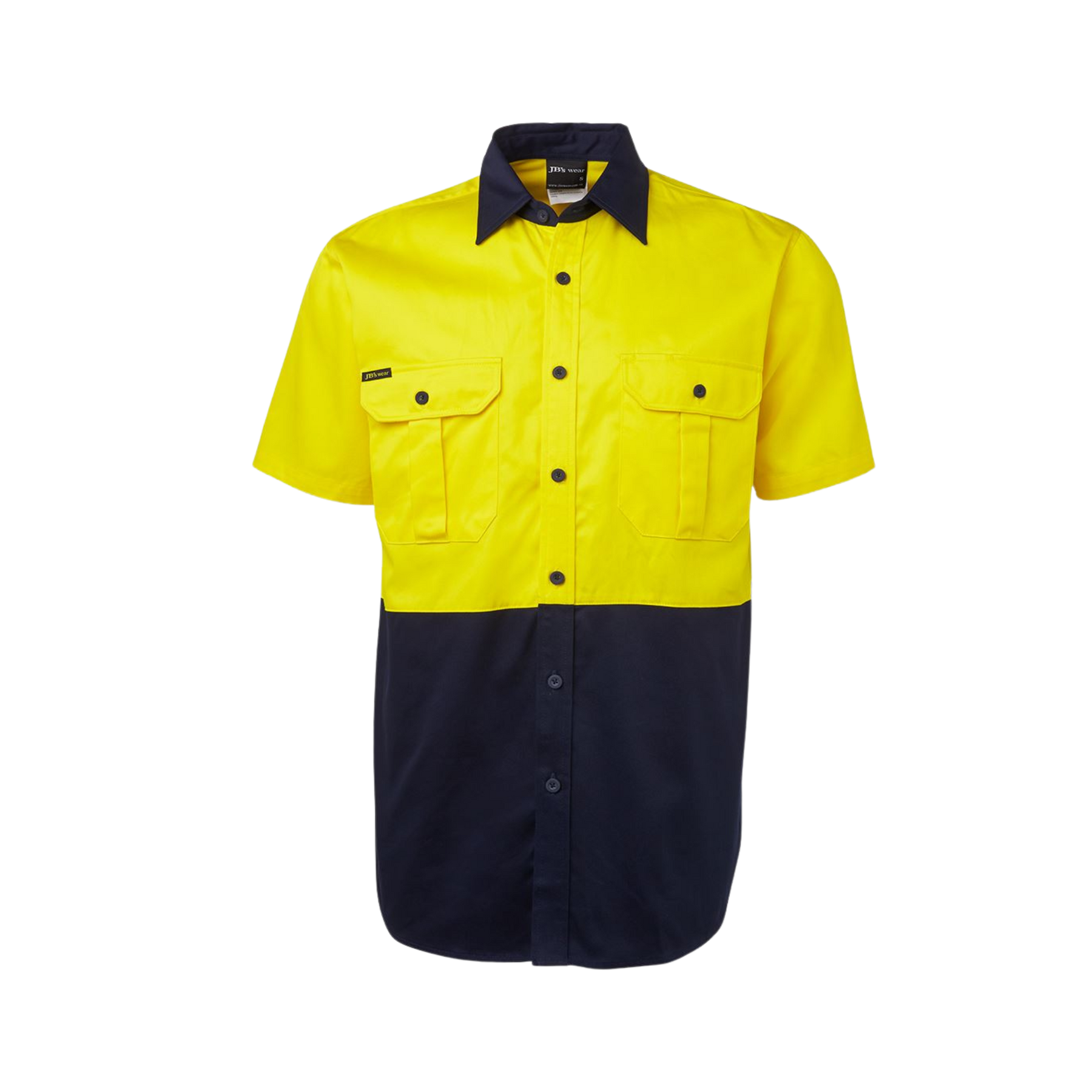 JB'S HI VIS S/S 190G WORK SHIRT