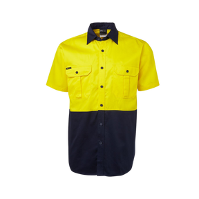 JB'S HI VIS S/S 190G WORK SHIRT