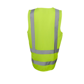 JB'S HI VIS ZIP DROP TAIL H PATTERN (D+N) VEST