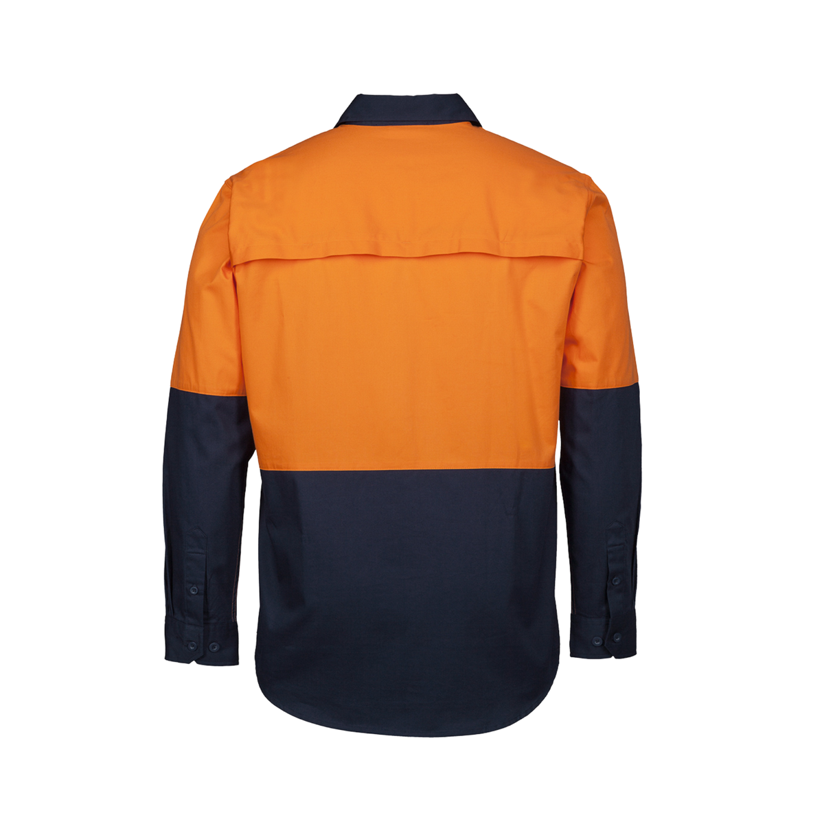 JB'S HI VIS CLOSE FRONT L/S 150G WORK SHIRT