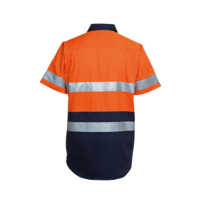 JB'S HI VIS S/S (D+N) 190G WORK SHIRT