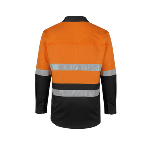 JB'S HI VIS (D+N) L/S STRETCH WORK SHIRT