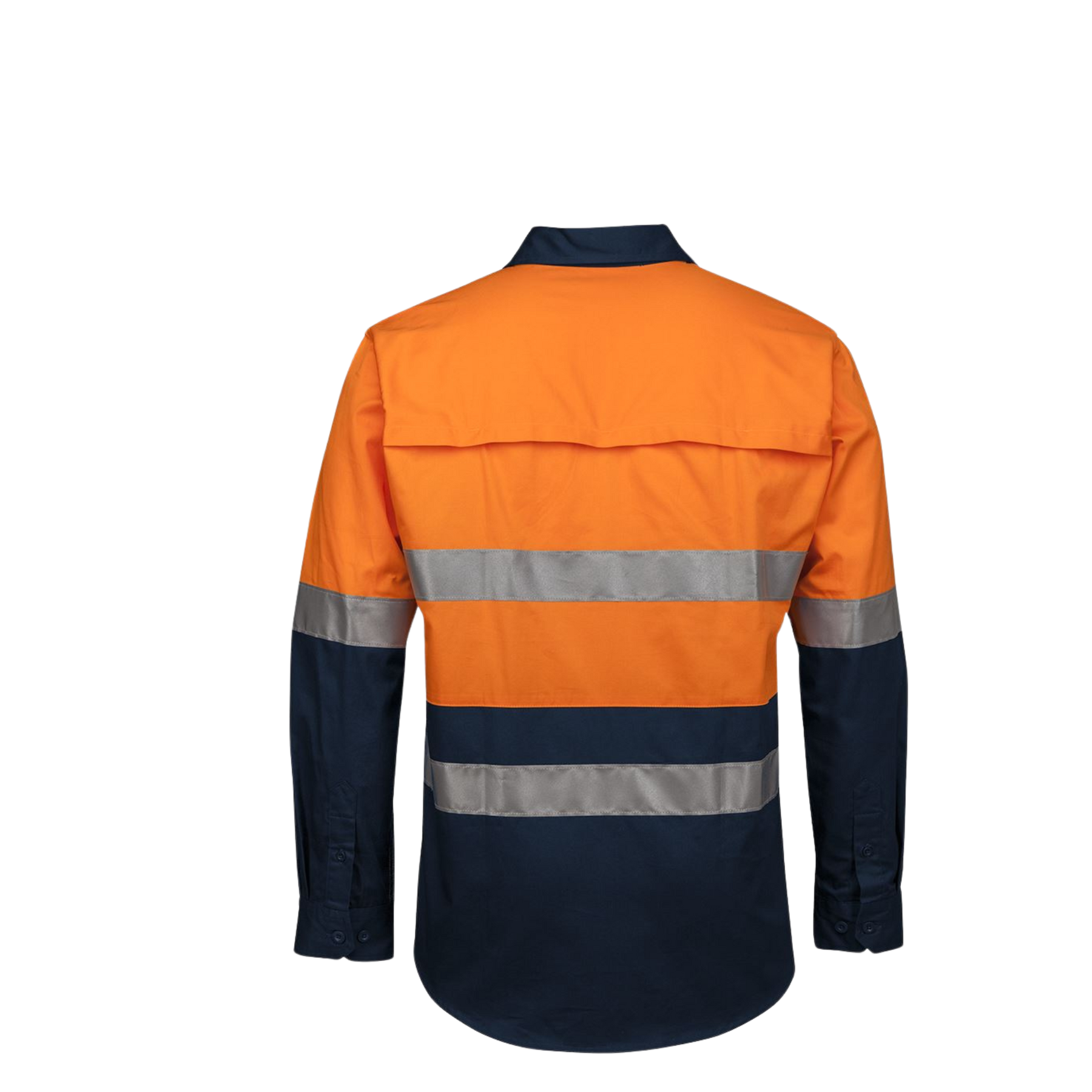 JB'S HI VIS (D+N) CLOSE FRONT L/S 150G WORK SHIRT