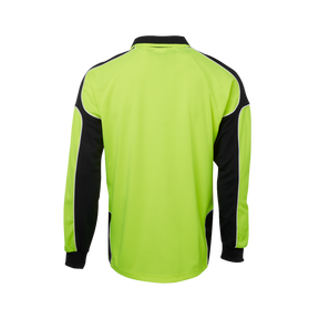 JB'S HI VIS L/S ARM PANEL POLO