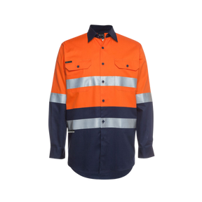 JB'S HI VIS (D+N) L/S 190G WORK SHIRT