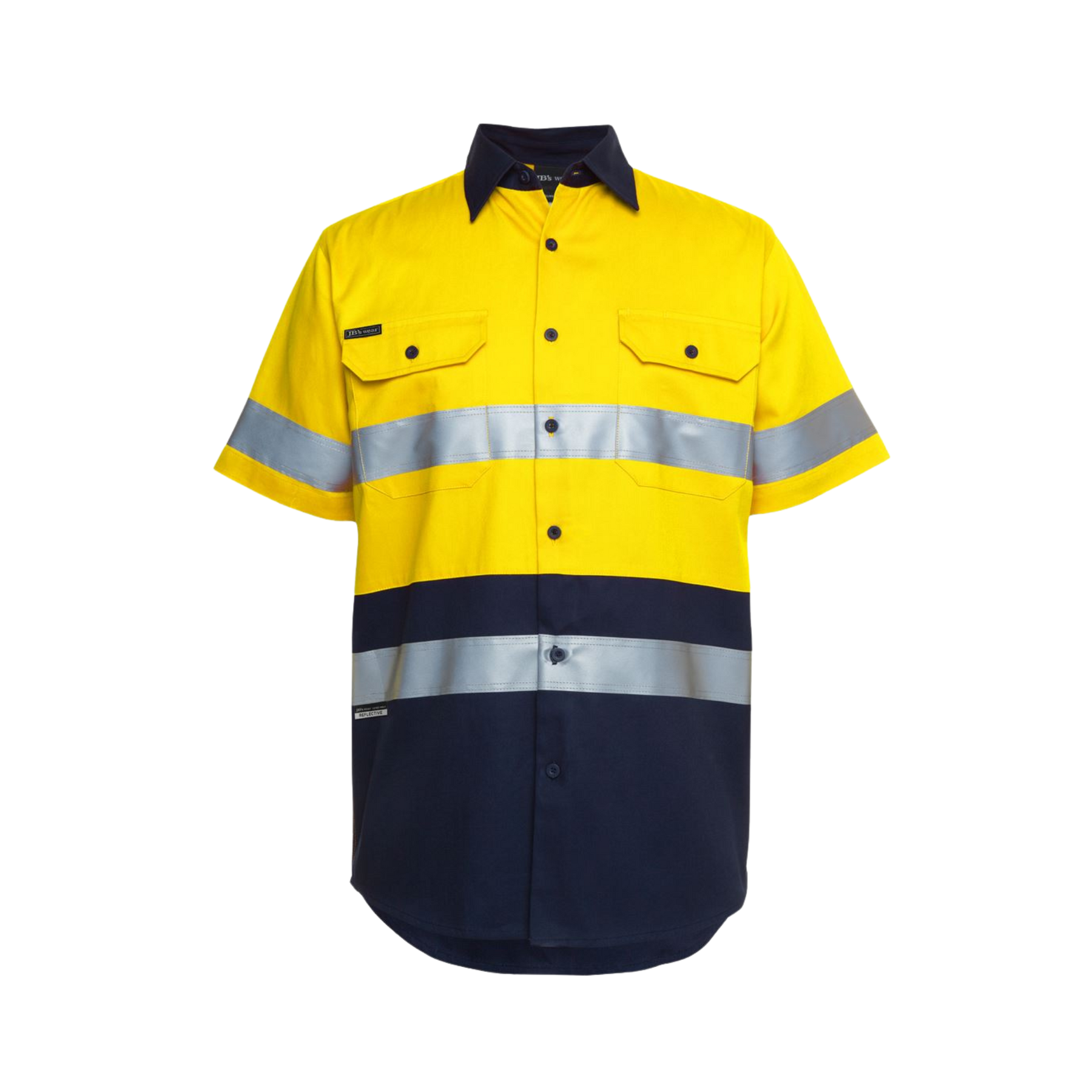 JB'S HI VIS S/S (D+N) 190G WORK SHIRT