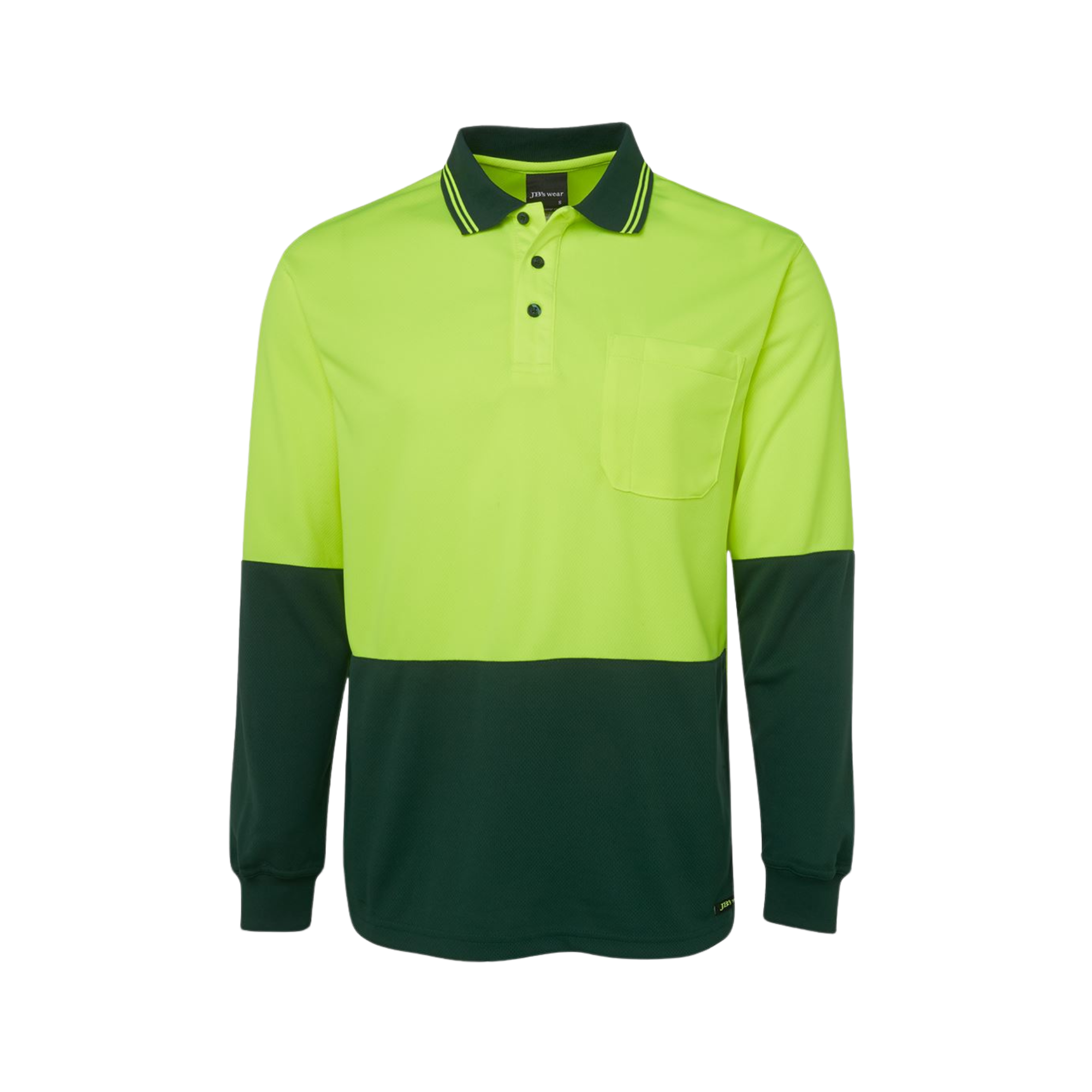 JB'S HI VIS L/S TRADITIONAL POLO